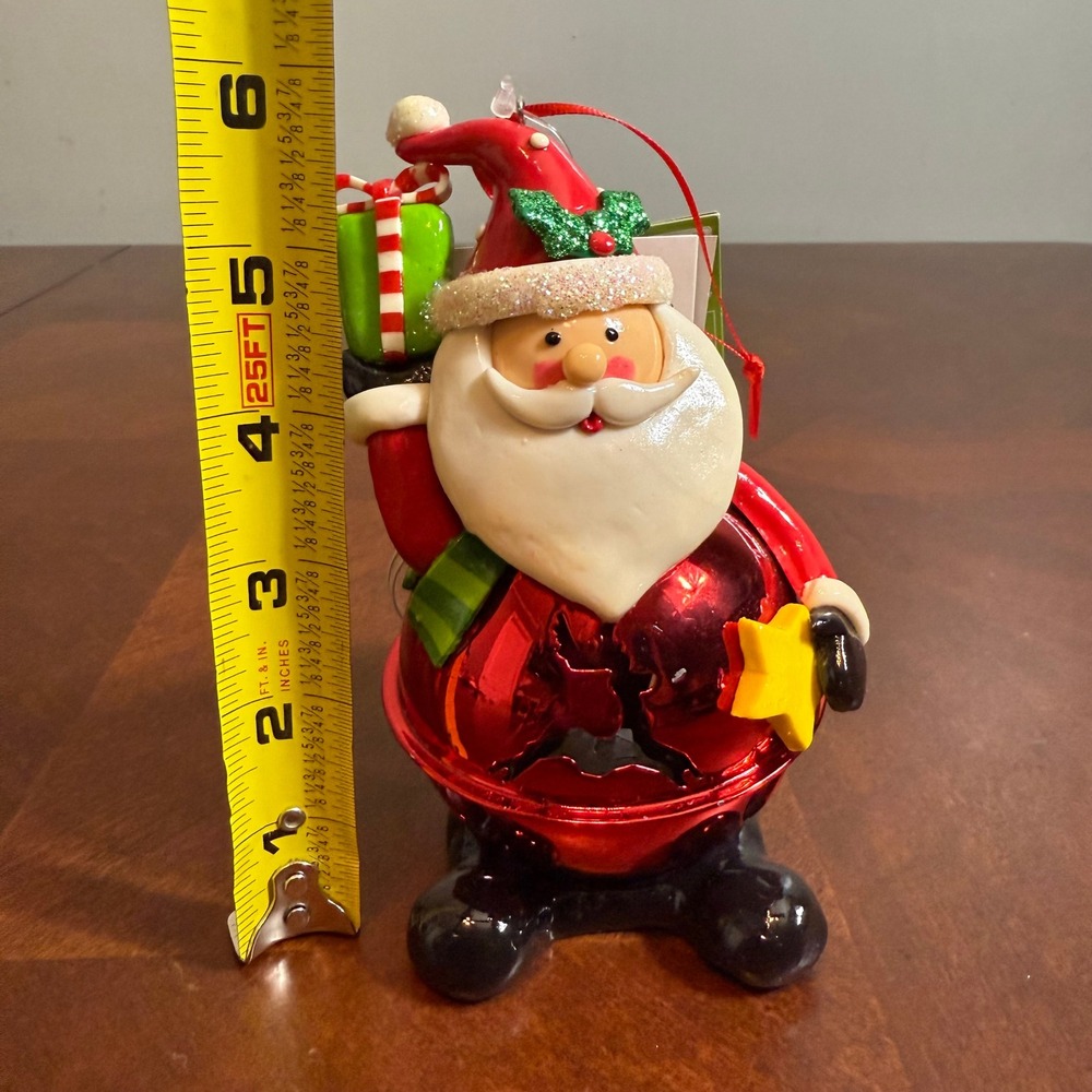 Holiday Home‎ LED Light Up Santa Claus Christmas Figurine Ornament